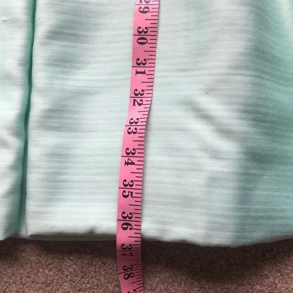 Exquisite Vintage Mint Green Sateen Dress Amazing Beading EUC! Sz M Pockets! - Picture 9 of 11